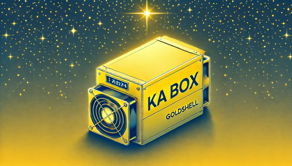 KASPA Mining Home mining with the Goldshell KA BOX