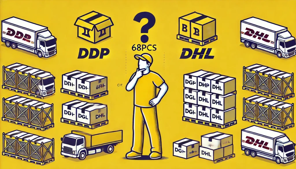 68pcs DG1+ shipping, should I choose DDP or DHL?