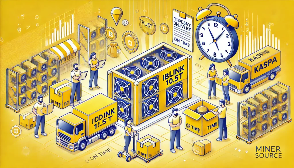 Miner Source Delivery of Ibelink 10.5T Kaspa Miner Machines: How to solve the trust problem between buyers and sellers?